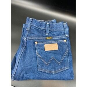 Wrangler 13MWZ Cowboy Cut Jeans 34x31 NWOT Deadstock Y2K Dark Rigid Denim
